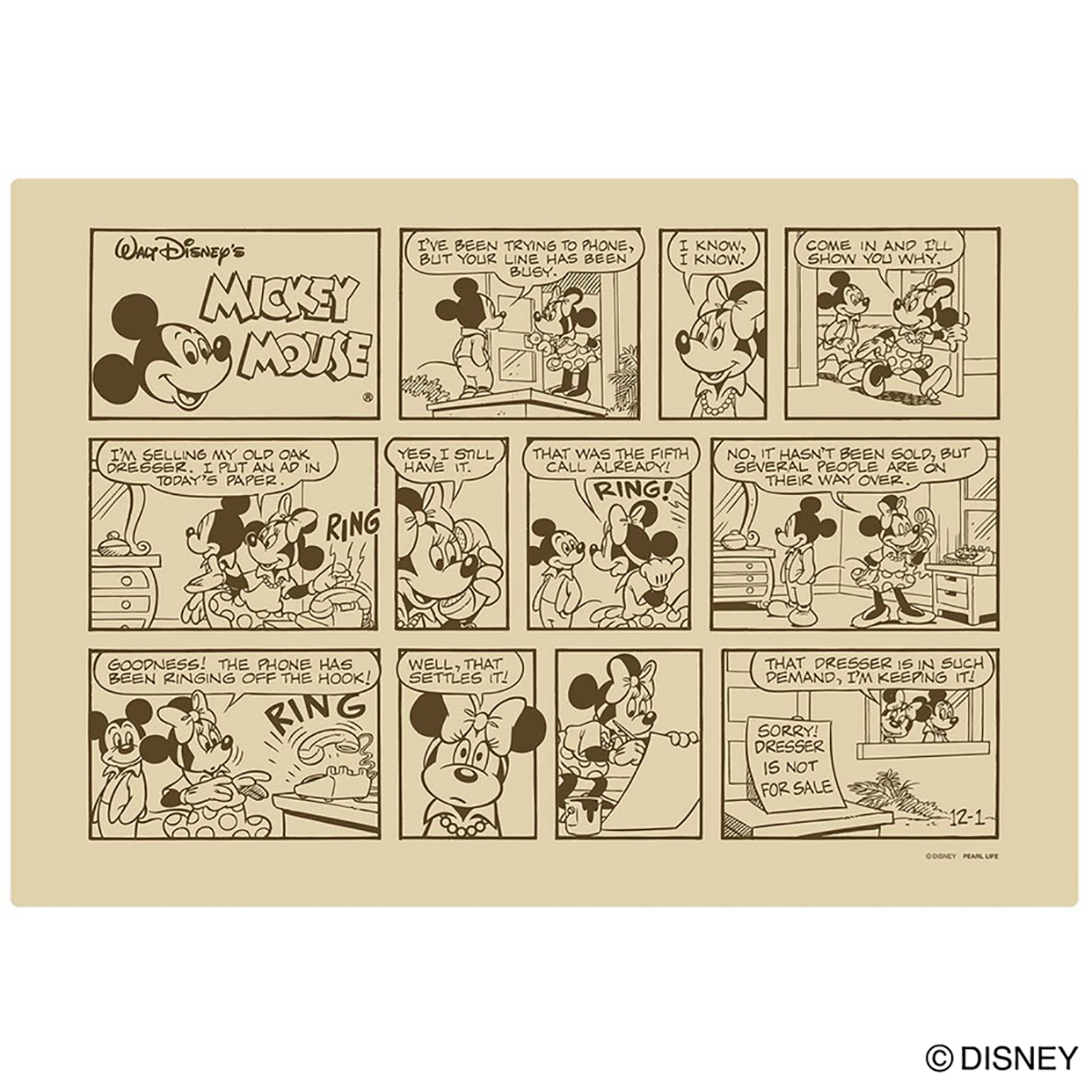 ディズニー ランチョンマット ミッキーマウス コミック キャプテンスタッグ公式オンラインストア